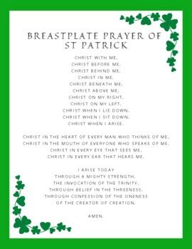 St Patrick's Breastplate Prayer - Abridged Version by Anne's Schoolhouse