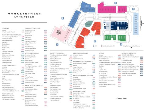 MarketStreet Lynnfield - store list, hours, (location: Lynnfield, Massachusetts) | Malls in America