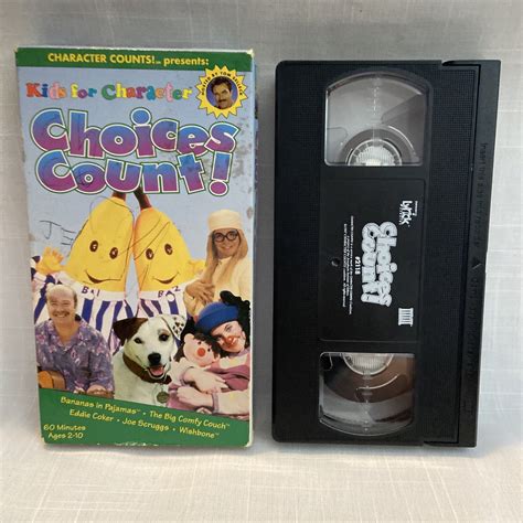 Kids for Character: Choices Count! (VHS, 1997) Bananas In Pajamas w/ Tom Selleck 45986021182 | eBay