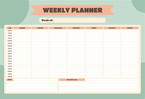 Hourly Calendar Template - 10 Free PDF Printables | Printablee