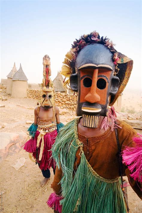 “Africa, West Africa, Mali, Dogon Country, Bandiagara Escarpment ...