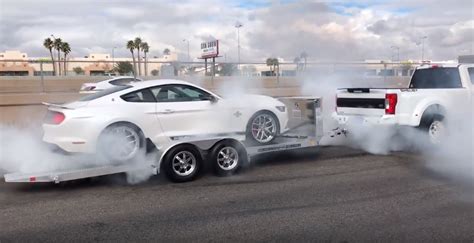 Shelby F-150 & Shelby Mustang double burnout - F150online.com