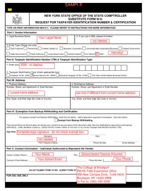 W9 form sample - Fill Out and Sign Printable PDF Template | SignNow