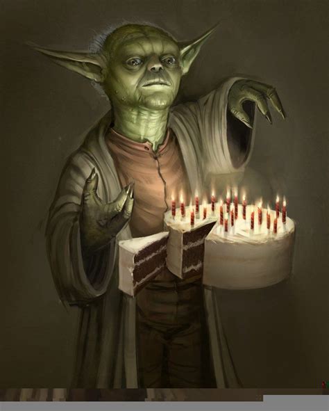 Yoda's birthday cake. | Star wars happy birthday, Happy birthday funny, Happy birthday quotes funny