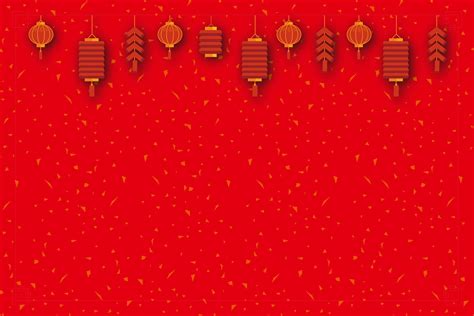 Red Lantern Chinese New Year Poster Background Template, Red Lantern ...