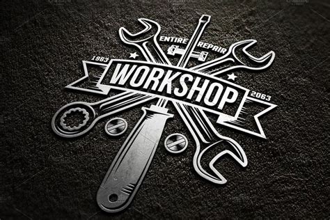 Workshop bundle | Automotive logo design, Garage logo, Mechanic logo design