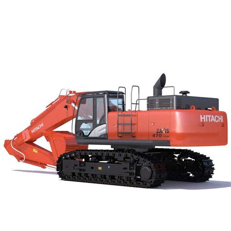 Hitachi ZX470 Excavator - 3D Model by ArqArt