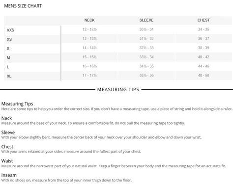 Old Navy Men's Size Chart – JNL Trading