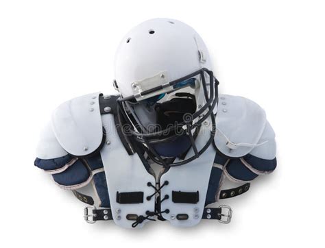 Football Helmet and Shoulder Pads Stock Image - Image of injury, wear: 11730737