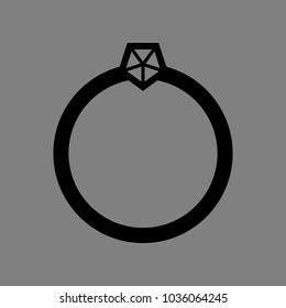 Diamond Ring Icon Vector Black Icon Stock Vector (Royalty Free) 1036064245 | Shutterstock