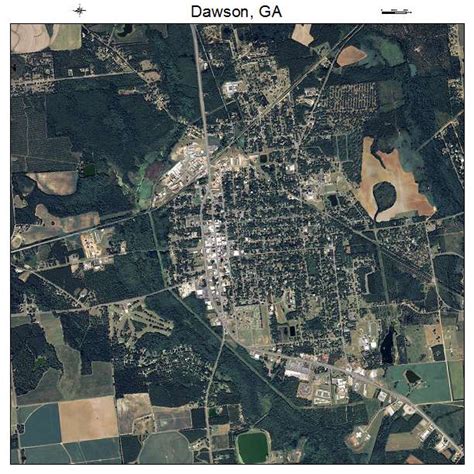 Aerial Photography Map of Dawson, GA Georgia