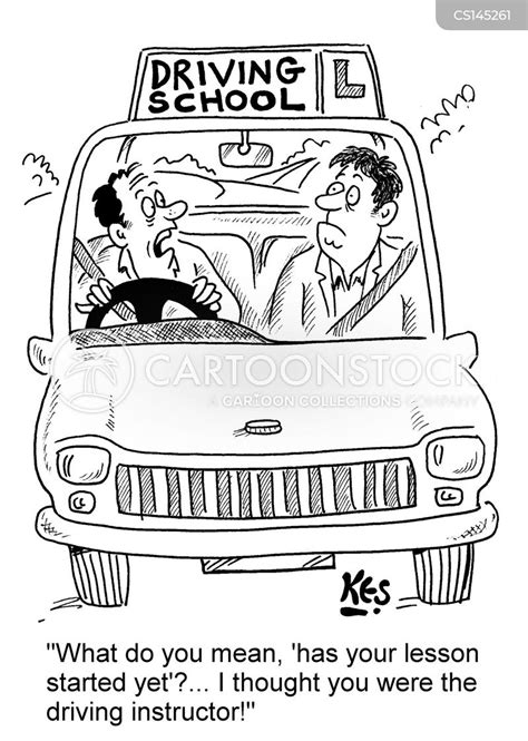 Driving Schools Cartoons and Comics - funny pictures from CartoonStock