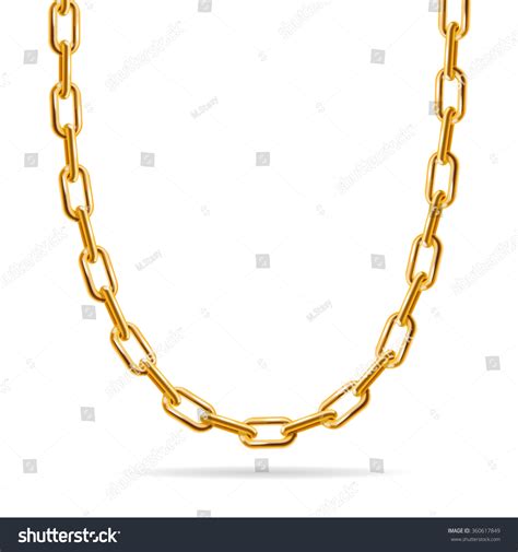 Gold Chain. Fashion Design For Jewelry. Vector Illustration - 360617849 : Shutterstock