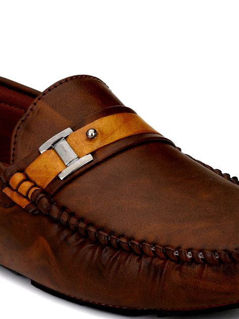 Men Brown Synthetic Leather Loafers at Rs 999/pair | Formal Shoes in Agra | ID: 26477418791