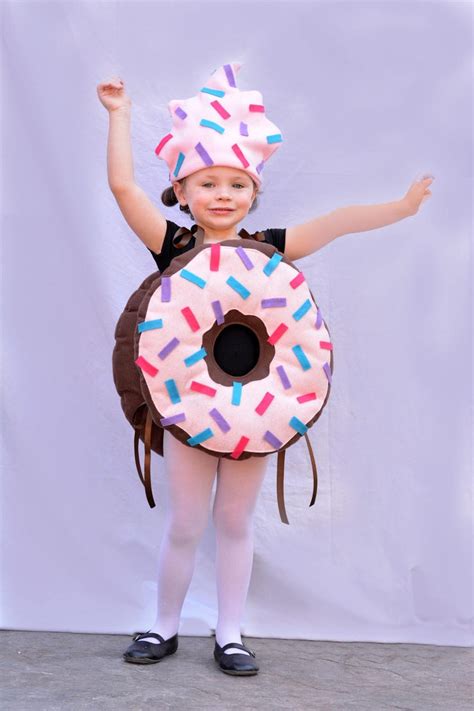 Kids Doughnut Costume Donut Costume Icing Sprinkles Girls - Etsy