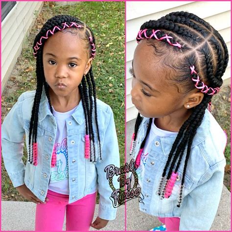 Kids braids | Girls braided hairstyles kids, Lil girl hairstyles, Kids hairstyles