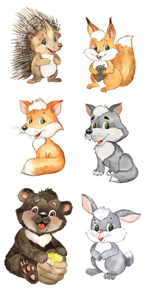 Cute Forest Animals Clipart