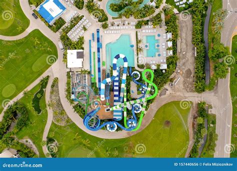 Aerial Photo Tidal Cove Waterpark Aventura Florida USA Turnberry Resort ...