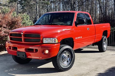 No Reserve: 22k-Mile 1999 Dodge Ram 2500 Sport 4x4 Quad Cab V10 5-Speed for sale on BaT Auctions ...