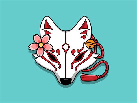 Japanese Kitsune Mask Design Illustration by Yudhi SR on Dribbble