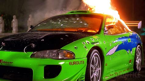 Paul Walker's Mitsubishi Eclipse gets destroyed | The Fast and the Furious | CLIP - YouTube