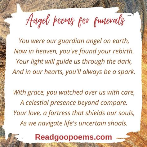 7 Angel Poems for Funerals: Honoring Your Loved Ones