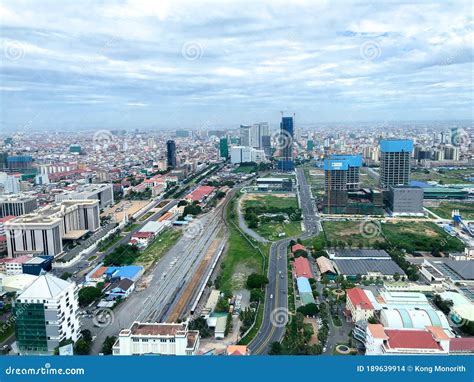 Phnom Penh - Cambodia Skyline City View Editorial Stock Image - Image ...