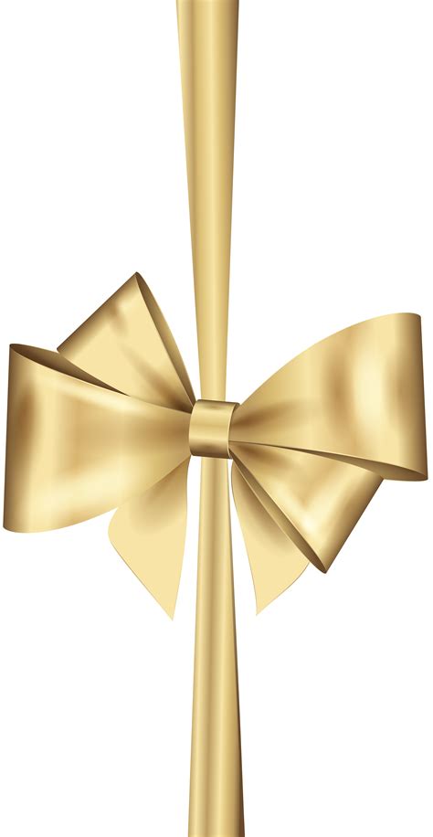 Gold Ribbon Christmas Clip art - Gold Deco Bow PNG Clip Art png download - 4139*8000 - Free ...
