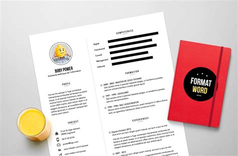 CV Power - Resume template Word By MéméDansLesOrties | TheHungryJPEG