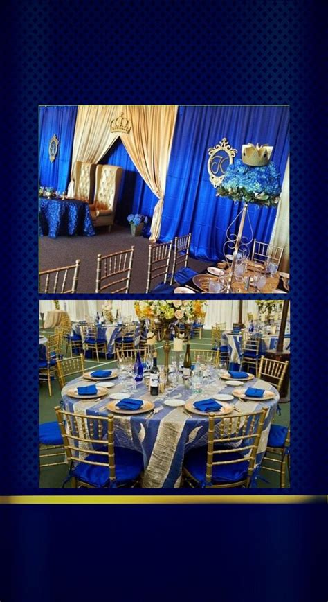 Royal Blue And Gold Wedding Decorations