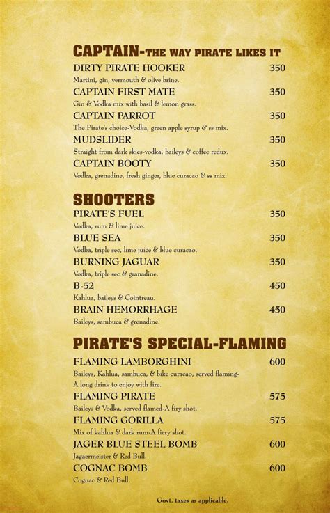 black pearl restaurant menu - Marry Broyles