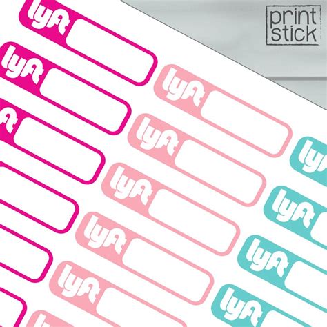 Lyft Printable Stickers Perfect for Your Erin Condren - Etsy