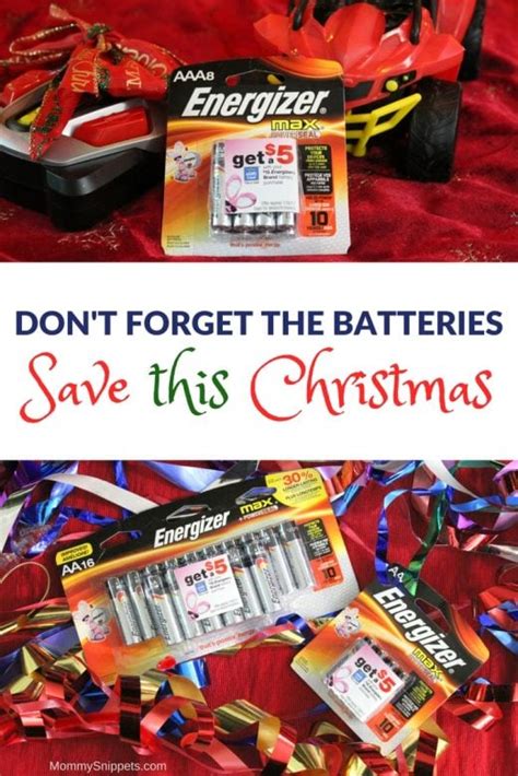 Don't forget the batteries and SAVE this Christmas