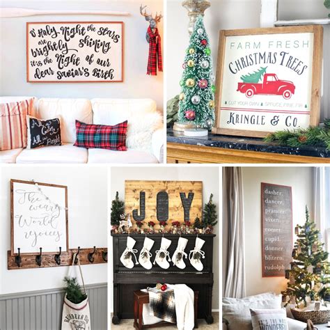 Rustic DIY Christmas Wood Signs | My Nourished Home