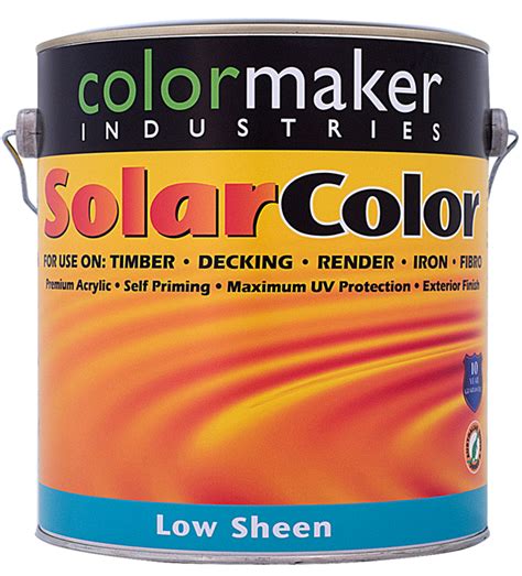SOLARCOLOR LOW SHEEN EXTERIOR PAINT - Colormaker Industries