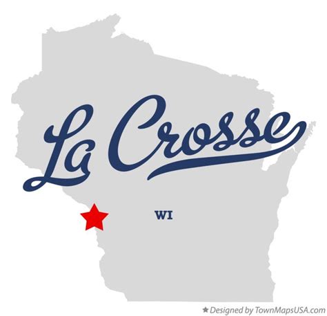 Map of La Crosse, WI, Wisconsin