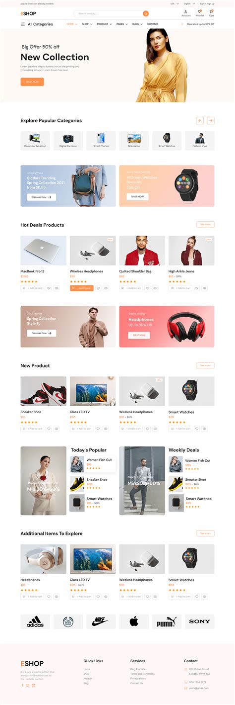 E-commerce Landing Page Design on Behance