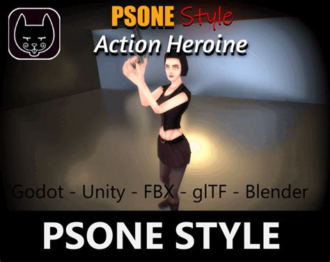 PSOne Style- Action Heroine - Animated by ManNeko