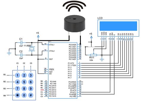 Digital Clock Circuit Diagram With Microcontroller