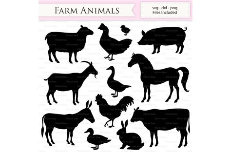 Farm Animals SVG Files