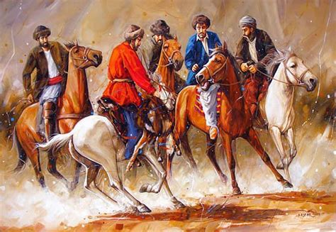 Buzkashi by Momin Khan | Painting, Horse painting, Islamic wallpaper hd