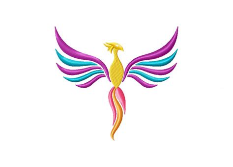 Colorful Phoenix Machine Embroidery Design – Daily Embroidery