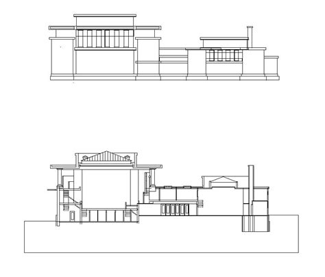 Unity Temple-Frank Lloyd Wright – CAD Design | Free CAD Blocks,Drawings ...