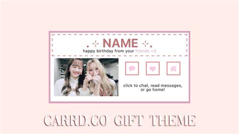 carrd.co gift theme | very messy phone tutorial ♡︎ - YouTube