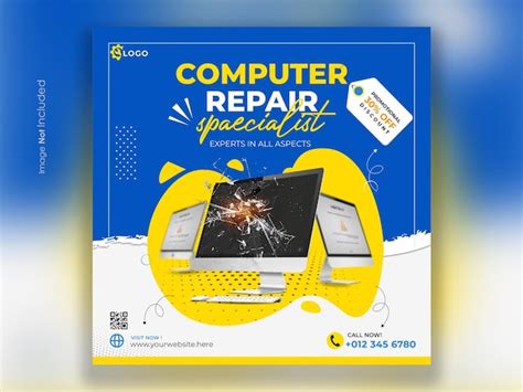 Computer Repair Flyer Images - Free Download on Freepik