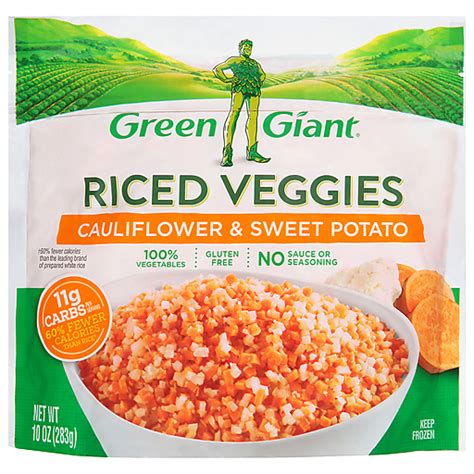 Green Giant Riced Veggies, Cauliflower & Sweet Potato 10 oz | Frozen ...