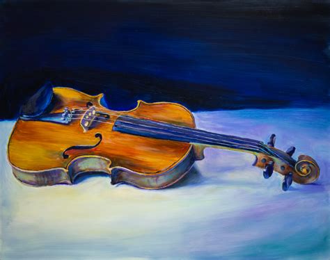 Painting a violin | Webster Art