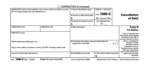 1099 C Form 2023 - Printable Forms Free Online