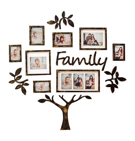 Photo Frame Family Theme Set Black - Picture Frame Gallery Collection ...