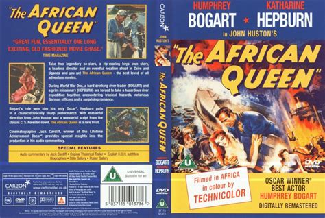 The African Queen (1951) FS R2 - Movie DVD - CD Label, DVD Cover, Front ...